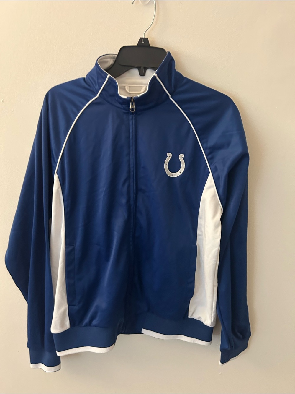 NFL White Jacket with Navy Accents